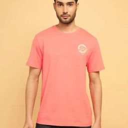 Wrangler Pink Relaxed Fit Graphic Print Cotton Crew T-Shirt-picture-2