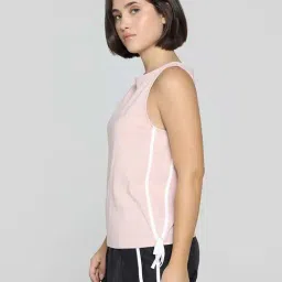 Puma Pink Cotton Regular Fit Tank Top image 2