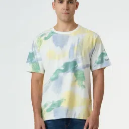 Pepe Jeans Off White Cotton Relaxed Fit Printed T-Shirt-picture-10