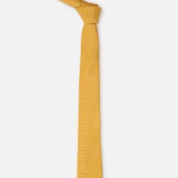 Van Heusen Yellow Embroidered Tie-picture-39