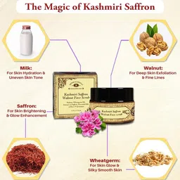 HERBS & GREENS Set Of 2 Kashmiri Saffron Scrub 50 g & Tulsi Face Wash 100 ml image 4