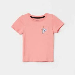 Juniors by Lifestyle Salmon Pink Cotton Printed T-Shirt-picture-16