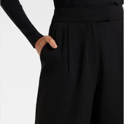 Forever New Black Flat Front Trousers image 4