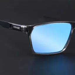 Voyage Blue Polarised and UV Protected Lens Wayfarer Unisex Sunglasses image 2