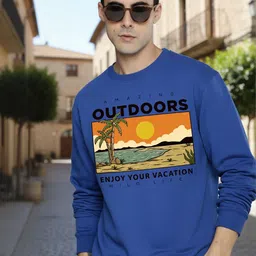 Moda Rapido Mens Printed Round Neck sweatshirt Regular Fit long sleeve Sweatshirts-image-74