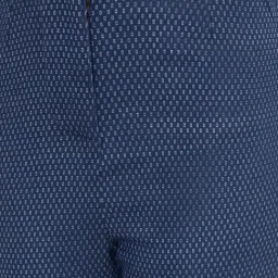 Globus Navy Printed High Rise Trousers image 5