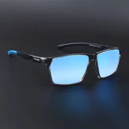 Voyage Blue Polarised and UV Protected Lens Wayfarer Unisex Sunglasses image 4