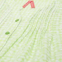 Blue Giraffe Kids Lime Green Cotton Printed Top image 3
