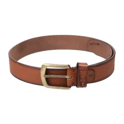 Metro Tan Synthetic Waist Belt For Men-picture-13
