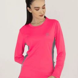 Chkokko Pink & Grey Plain T-Shirt-picture-21