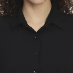 R&B Black Viscose Regular Fit Tunic image 5