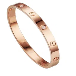 Shivarth Stainless Steel Artificial Stones Studded Kada Bracelet image 5