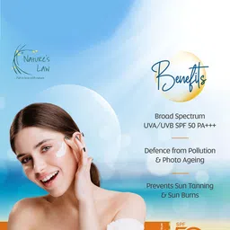 Nature's Law Set Of 3 Face Wash, Moisturizer Cream & Sun Shelter Cream Combo image 4