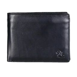 Kara Black Formal Leather Bi-Fold Wallet For Men-picture-6