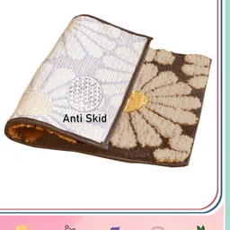 Myntra Elegant Homes Brown & Beige Abstract Printed Anti-Skid Doormats image 5