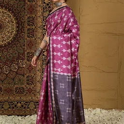 Saree mall Warli Silk Blend Designer Bagru Sarees image 5