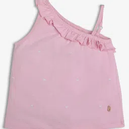 Ed-a-Mamma One Shoulder Tree Embroidered Top - Pink-picture-13