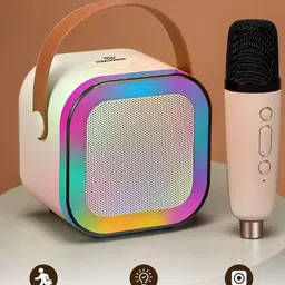 WEMBLEY Kids Rechargeable Wireless Mini Portable Bluetooth Speaker With Karaoke Mic image 2