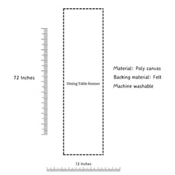 Akira Furnishings Traditional Printed Table Runner image 2