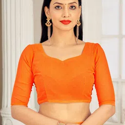 Anouk Rustic Pure Georgette Dabu Saree image 4