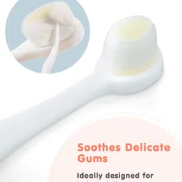 fab n funky Penguin Shaped Nano Bristle Toothbrush - Pink image 4