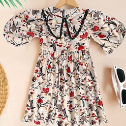 BAESD Floral Print Fit & Flare Dress-picture-38