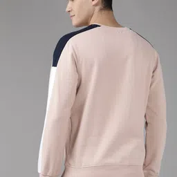 Park Avenue Men Solid Sweatshirt image 4