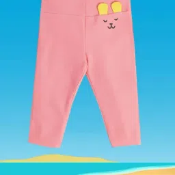 MINIKLUB Kids Pink Embroidered Jegging-image-79
