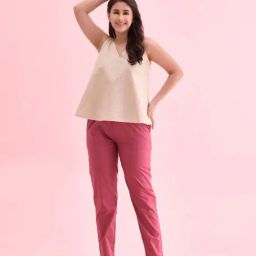 Go Colors! Pink Cotton Pants-picture-31