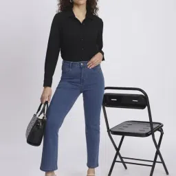 R&B Black Viscose Regular Fit Tunic image 4