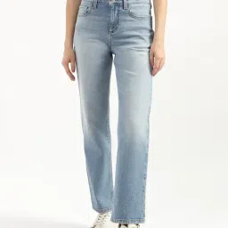 United Colors of Benetton Blue Straight Fit Mid Rise Jeans-picture-22