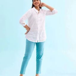 Go Colors! Blue Cotton Pants-picture-38