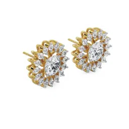 Emori 18k Yellow Gold & Lab Grown Diamond 1 CT Chakra Detachable Stud Earrings image 3