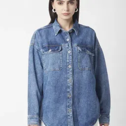 R&B Blue Cotton Jacket image 4