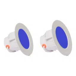 GENERIC 7 W Round LED Recessed Ceiling Lamp Red (Pack of 2), CON_R02 image 1