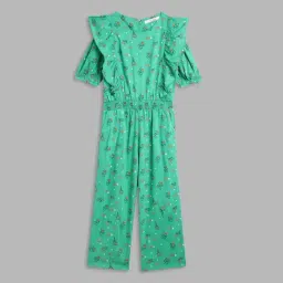 Elle Kids Green Printed Jumpsuit-image-44