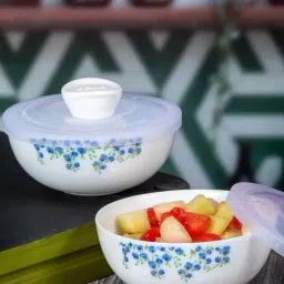 Cello Royale Printed White Opalware Serving Bowl - Set of 2 (500ml)-picture-10