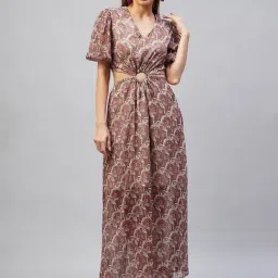 Marie Claire Women Multi Colour Maxi Floral Dress-picture-27
