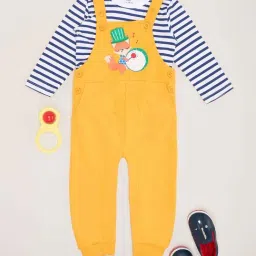 Pantaloons Baby Boys Citrus & Blue Cotton Striped Full Sleeves Clothing Sets-picture-23