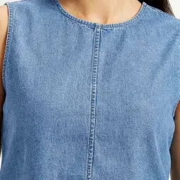 Levi's Women's Blue Round Neck Top image 5