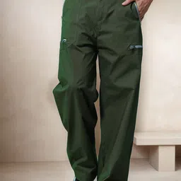 StyleCast Men Solid Loose Fit Mid-Rise Cotton Trousers-picture-34