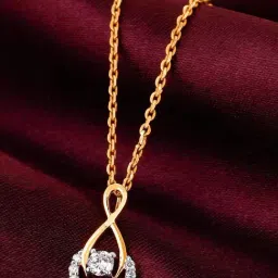 GIVA 14k Yellow Gold Gracious Cheer Lab Grown Diamond Pendant without Chain-picture-29