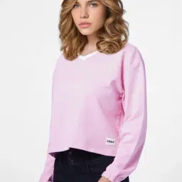 Only Pink Cotton Sweatshirt image 3