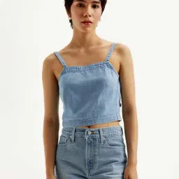 Levi's Women's Light-Blue Cami Top-picture-40