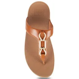 FitFlop Women's Tan Thong Wedges image 3