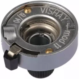 Vishay Circular Potentiometer Knob 25.4 mm Dia Black Indicator, 11A41B10 image 5