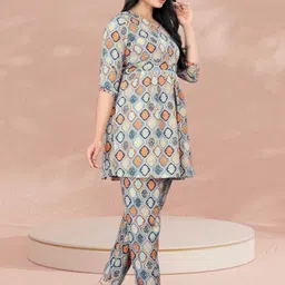 KANUDA Women White Poly Crepe Kurta Sets-picture-28