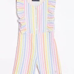Allen Solly Junior Multi Striped Cotton Regular Fit Jumpsuit-picture-7