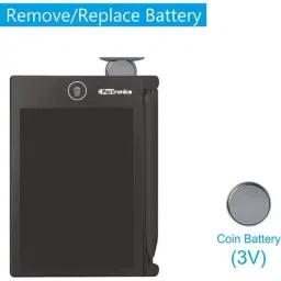 Portronics RuffPad E-Writer with 4.4 Inch LCD Display (Black) image 4