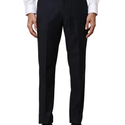 Park Avenue Blue Regular Fit Trousers image 1